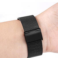 Ремінець для годинника Mesh steel design bracelet Універсальний, 20 мм. Black, фото 8