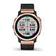 Смарт-годинник Garmin Fenix 6S Sapphire чорний Rose Gold з чорним плетеним ремінцем, фото 6