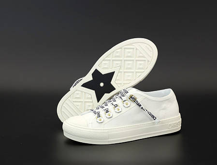 Жіночі кеди кросівки Dior Sneakers. White ТОП репліка ААА класу., фото 2