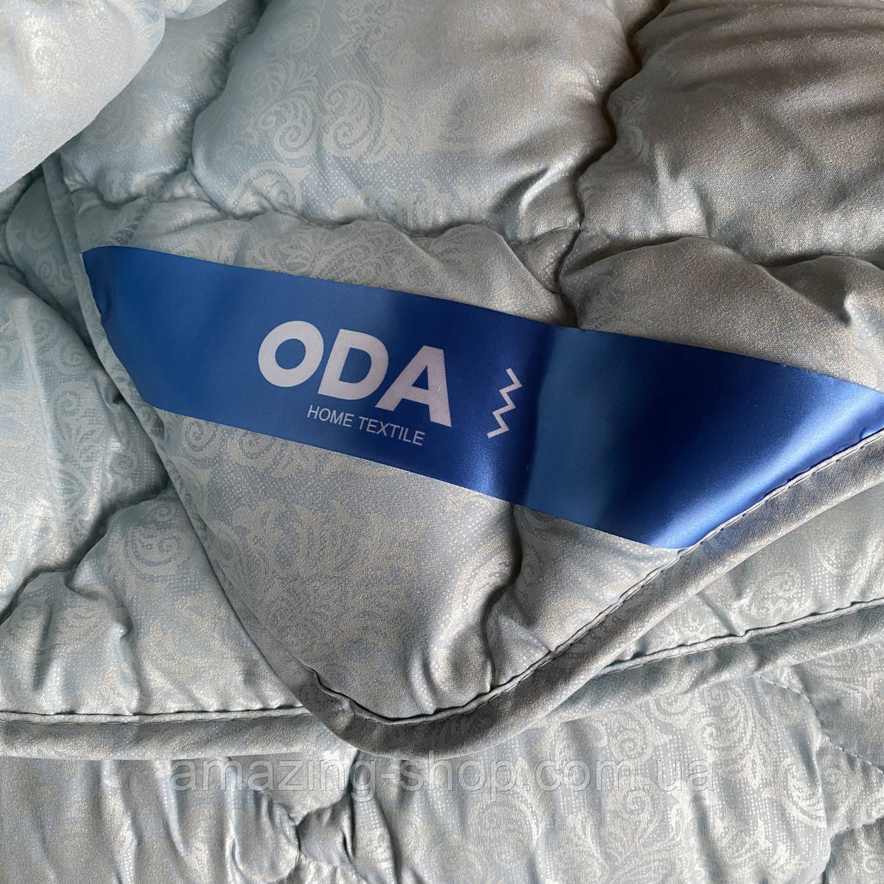 Ковдра на холофайбері "ODA" 200*220 см  ⁇  Тепла ковдра, наповнювач холофайбер. Стьобана ковдра ОДА, фото 1