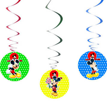 "Міккі Маус" - Спіральки 6 шт. в уп.