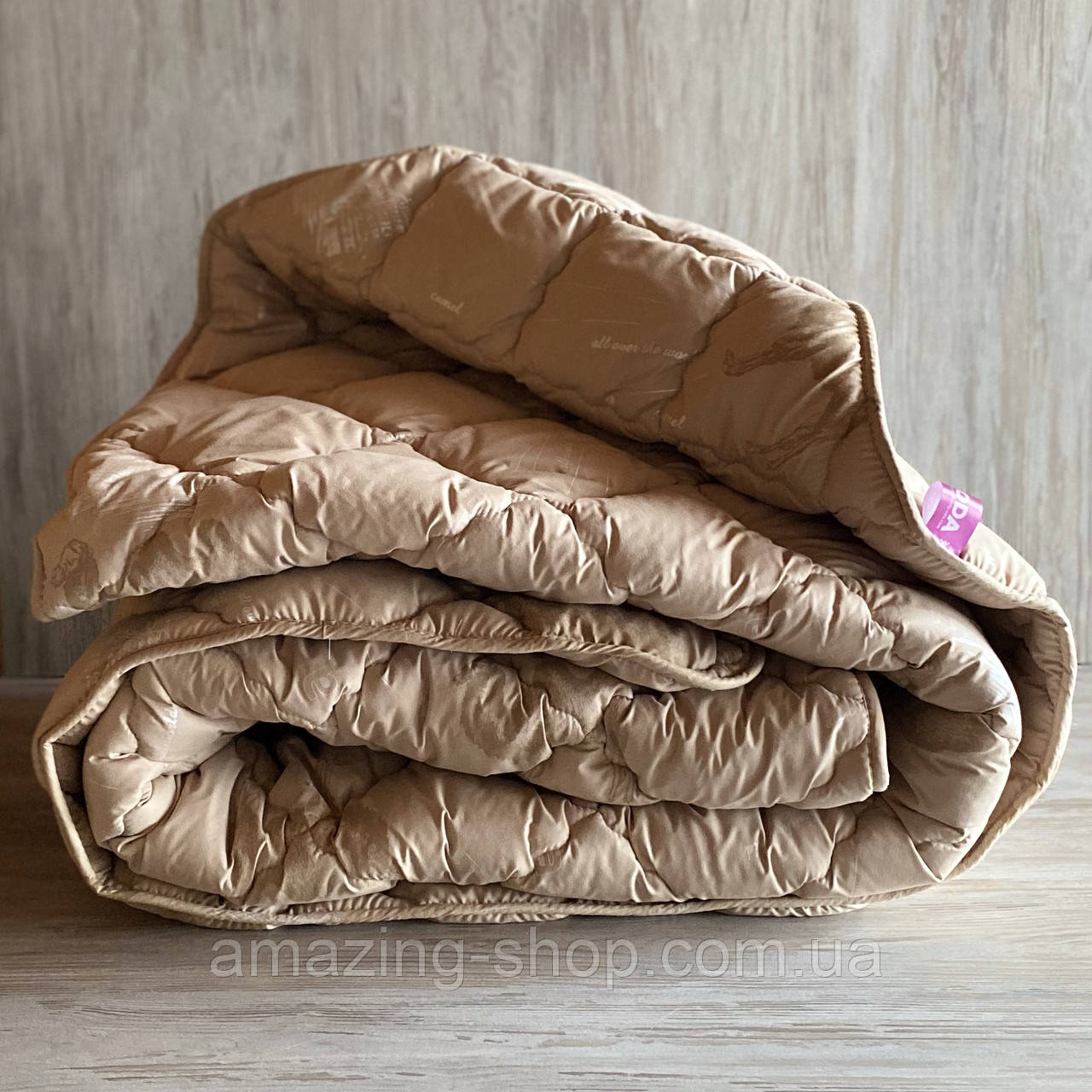 Ковдра на овчині "ODA" Розмір Євро 200*220 см Ковдра вовняна. Стьобана ковдра, фото 1