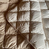 Ковдра на овчині "ODA" Розмір Євро 200*220 см Ковдра вовняна. Стьобана ковдра, фото 4