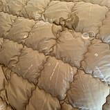 Ковдра на овчині "ODA" Розмір Євро 200*220 см Ковдра вовняна. Стьобана ковдра, фото 5