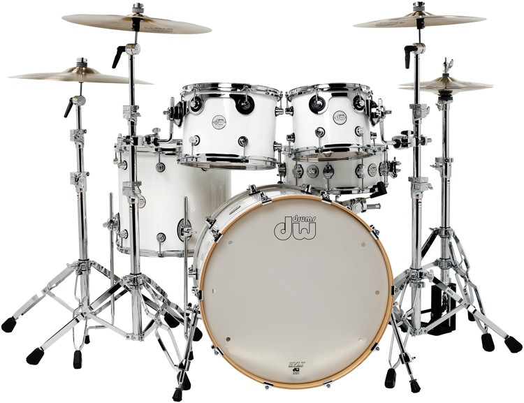 Акустична барабанна установка DW PERFORMANCE SERIES 5-PIECE SHELL PACK MAPLE SNARE (GLOSS WHITE)