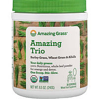 Amazing Grass, Amazing Trio, ростки ячменя, ростки пшеницы и люцерна, 240 г (8,5 унции) Днепр