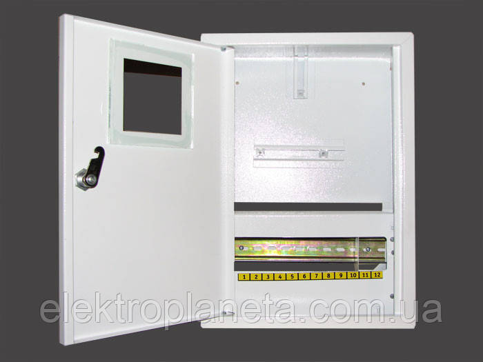 ШМР-1Ф-12 (внутренний) шкаф под однофазный счетчик на 12 автоматов - фото 1 - id-p180152564