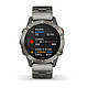 Смарт-годинник Garmin Fenix 6 Sapphire Titanium з титановим ремінцем, фото 5