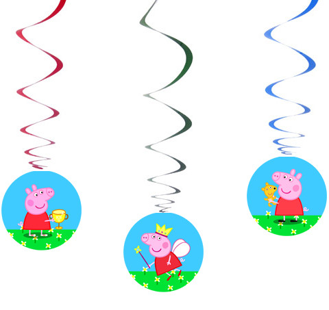 "Свинка Пеппа" - Спіральки 6 шт. в уп., фото 1