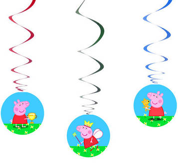"Свинка Пеппа" - Спіральки 9 шт. в уп.