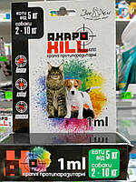 АкароКилл капли противопаразитарные для котов от 5 кг и собак 2-10 кг от блох, клещей и комаров 1 пип