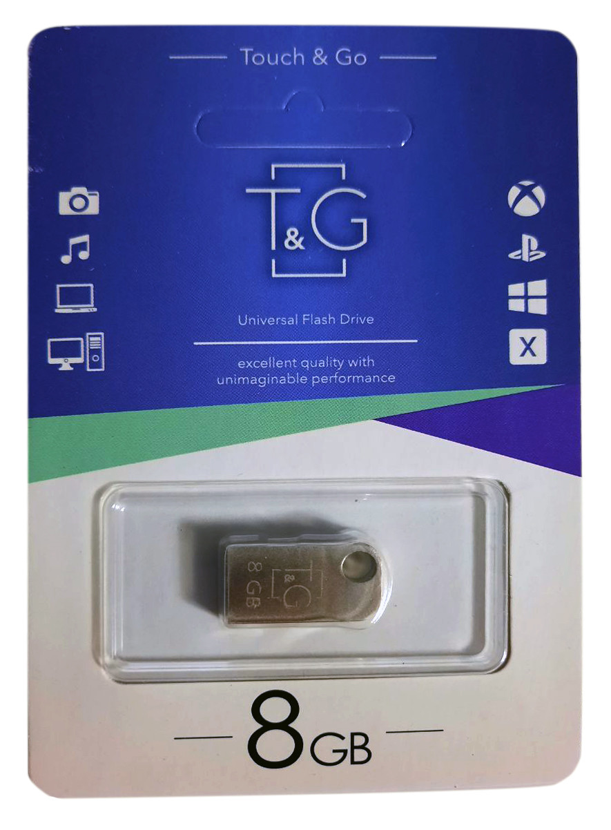 USB флешнакопичувач T&G метал серія 8 GB/TG112-8G (Гарантія 3 року)