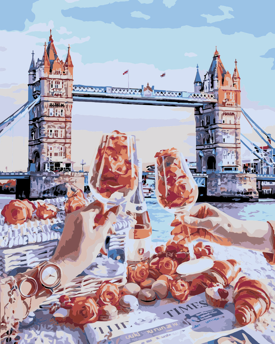 Розпис за номерами "Зустріч у Лондоні" Лавка Чудес 40 x 50 см (в коробці) (LC30140), фото 1