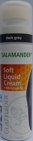 Рідка крем фарба темно-сіра - для гладкої шкіри "Soft Liquid Cream" SALAMANDER 75мл c з воском, фото 3