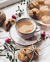 Картина по номерам "Кофе с печеньем" тм Лавка Чудес 40 x 50 см (в коробке)(LC50006)