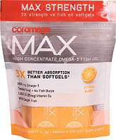 Coromega Max High Concentrate Omega-3 Fish Oil Squeeze Shots Citrus Burst смачна Омега-3, 30 стиков