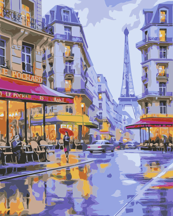 Розпис за номерами "Вечер в Париже"  Лавка Чудес 40 x 50 см (в коробке) (LC30131)