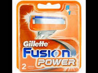 Сменные кассеты для бритья Gillette Fusion Power 2шт. в упаковке