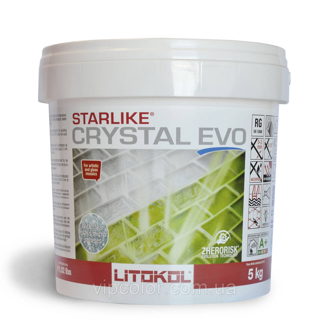 Litokol STARLIKE EVO CRYSTAL 700 КРИСТАЛ 5 кг - епоксидна двокомпонентна затірка - Special Collection