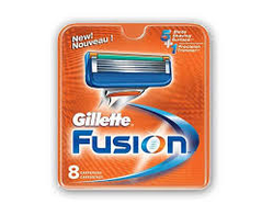 Змінні касети для гоління Gillette Fusion 8 шт. в пакованні