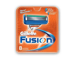 Змінні касети для гоління Gillette Fusion 8 шт. в пакованні, фото 1