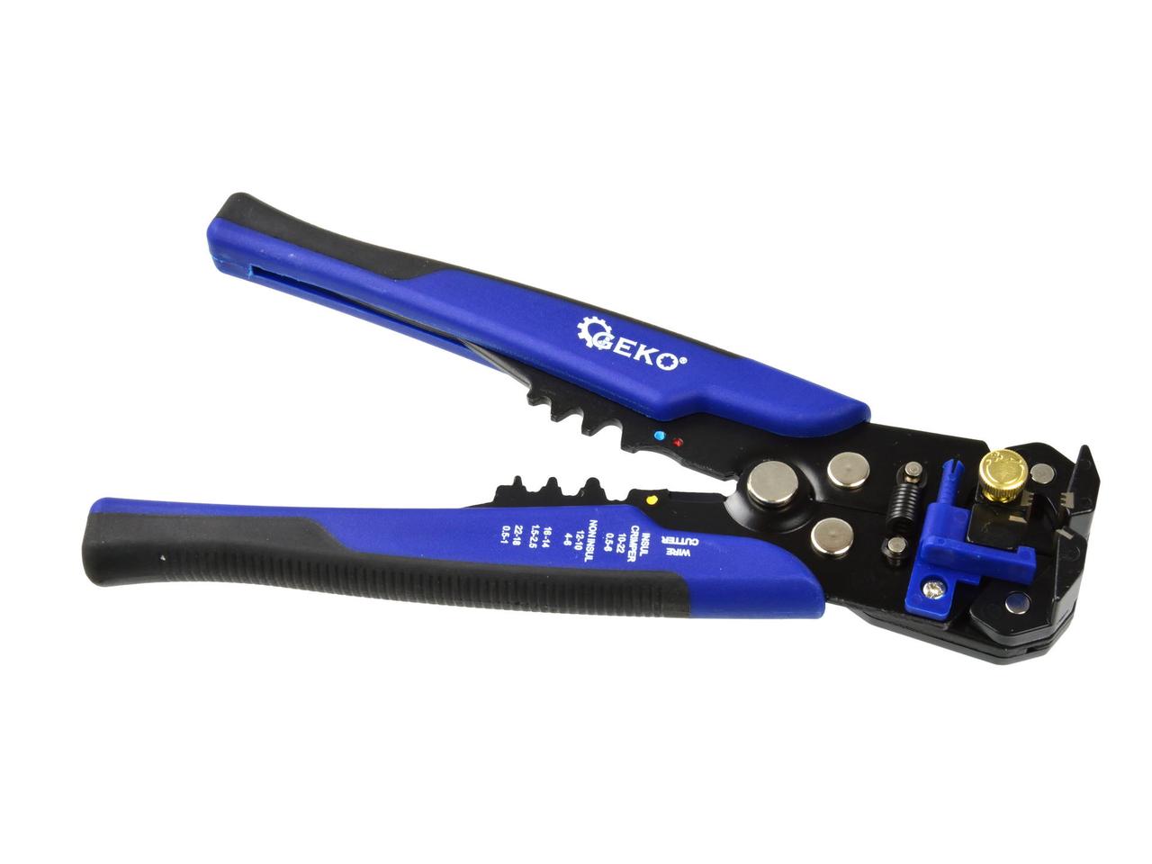Щипці для затиску і зачистки проводів 0,2-6mm GEKO G01775