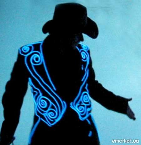 Костюми з підсвіткою з холодного неону Ціна вказана за 1 м неону 5 мм+ інвертор 3 В., фото 1