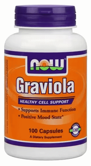 Гравиола захист від раку Now Foods Graviola 100 Caps