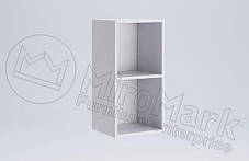 Вітальня Бокс / Box V3 1750х2800х320мм білий глянець + чорний глянець Миро-Марк, фото 4