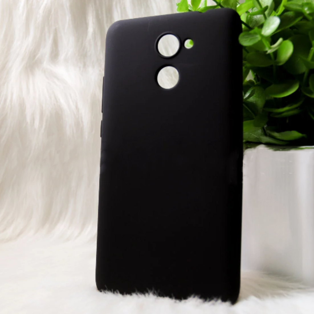 Силиконовый чехол Huawei Y7 2017 "VIP" Черный (black)