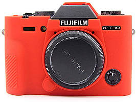 Захисний силіконовий чохол для фотоапаратів FujiFilm XT30 - червоний