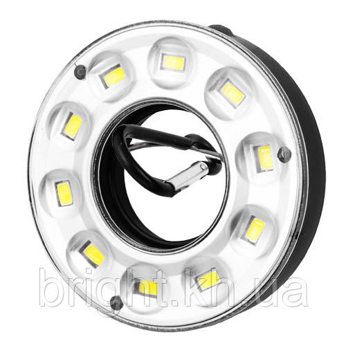 Ліхтар кемпінг BL-981-10SMD, петля для підвішування, карабін, 3xAAA