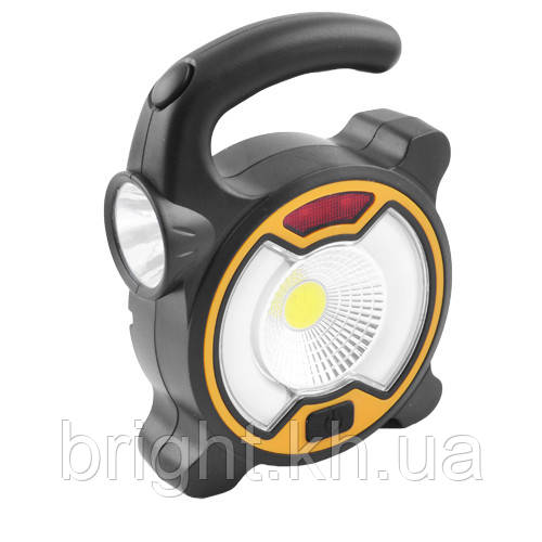 Ліхтар кемпінг переносний MH-318-B-COB + 6SMD + 1W, ЗУ micro USB, 1x18650, мигалка, петля