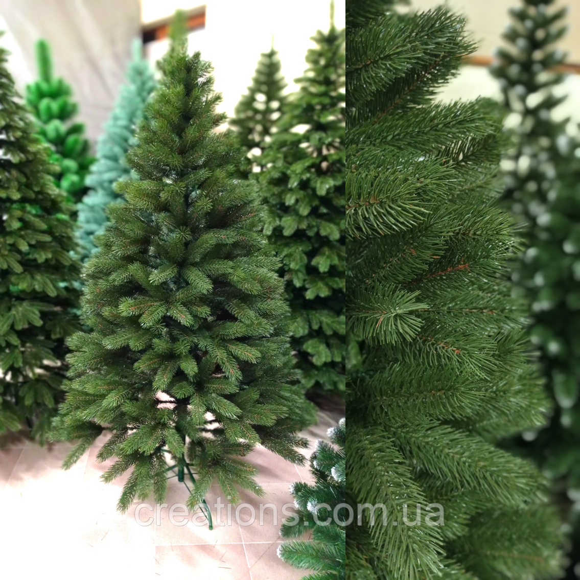 Лита ялинка “Буковельська” зелена 1.5 м, фото 1