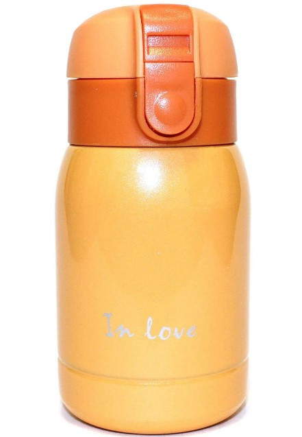 Термос залізний питної In Love SLD-250OR 200мл, помаранчевий S