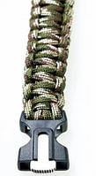 Браслет для виживання з паракорд Tramp TRA-232 зі свистком і кресалом, хакі S, фото 5