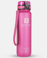 Многоразовая спортивная бутылка для воды Harmony 1 л, ударопрочная, розовая S