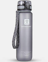Спортивна ударопрочная пляшка для води Harmony 1 л, сіра (SH011712)