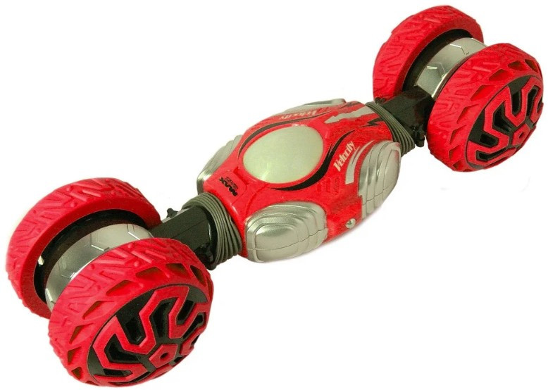 Світиться машинка-перевертень на радіокеруванні MHZ J2888, трюка, червона (SH011390), фото 1