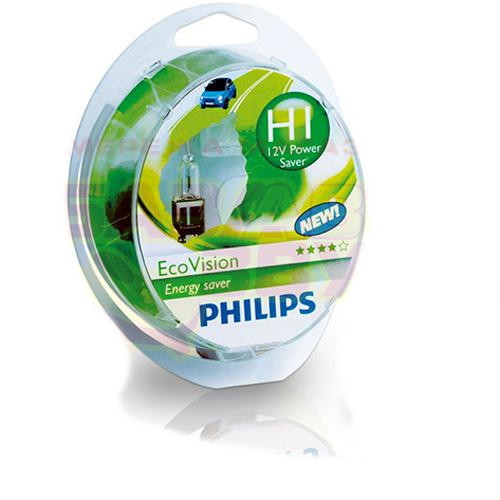 Галогенні лампи для авто Н1 12 V 55 W PHILIPS EcoVision