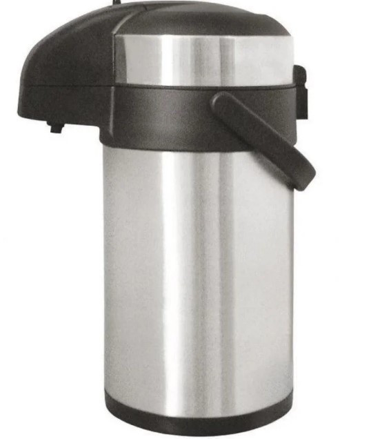 Термос помповий 4 л Stenson MT-0096, питної, сріблястий з чорним (SH014934), фото 1