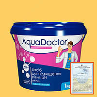 AquaDoctor pH Plus (Плюс), 1 кг. Аквадоктор для підвищення pH. Хімія Пш плюс для басейну