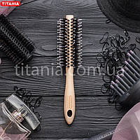 Брашинг для волос из клена комбинированный с натуральной щетиной TITANIA арт.2864