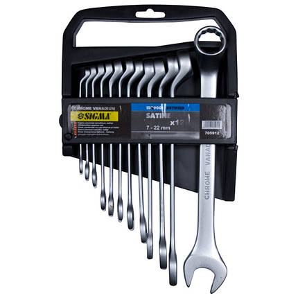 Ключі рожково-накидні глибокі 8шт 8-19мм CrV satine SIGMA (6010231), фото 1