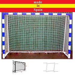 Професійна сітка на ворота 3х2х1х1х1 м. - мініфутбол, гандбол, шнур поліпропілен 4,5 мм.White (Іспанія)