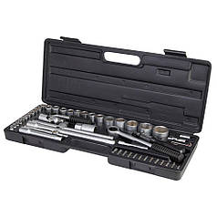 Набір насадок торцевих 1/4", 1/2" + аксесуари 51шт (кейс) GRAD (6003105)