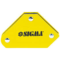Набір власників магнітних міні 4кг 52×20×40×16×38мм (45,90,135°) 4шт SIGMA (4270251), фото 3