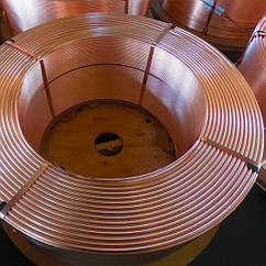 Труба мідна 10х0,5 мм тверда (м'яка) в пряма і бухтах М1 М2