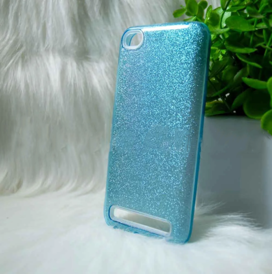 Силіконовий чохол Xiaomi Redmi 5a "Блискітки" Синій (blue)