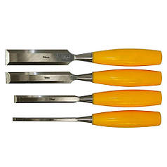 Набір стамесок 4шт (6, 12, 18, 25мм) пластикова ручка SIGMA (4326231)